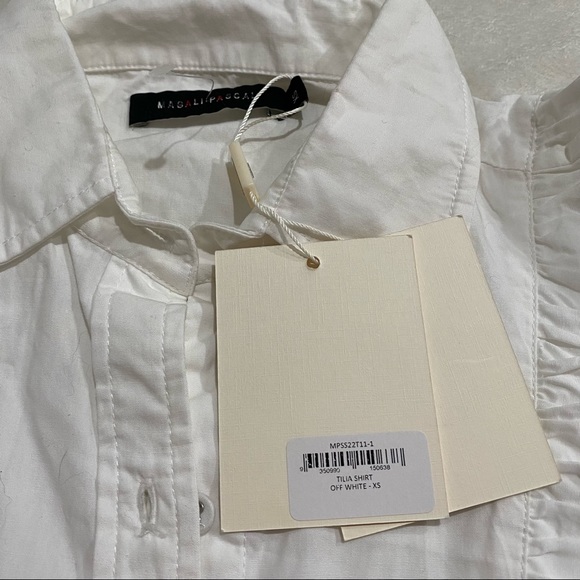 NWT MAGALI PASCAL TILIA SHIRT WHITE SIZE XS MSRP $340 - Picture 7 of 9
